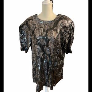 Women’s Plus Sequin Blouse